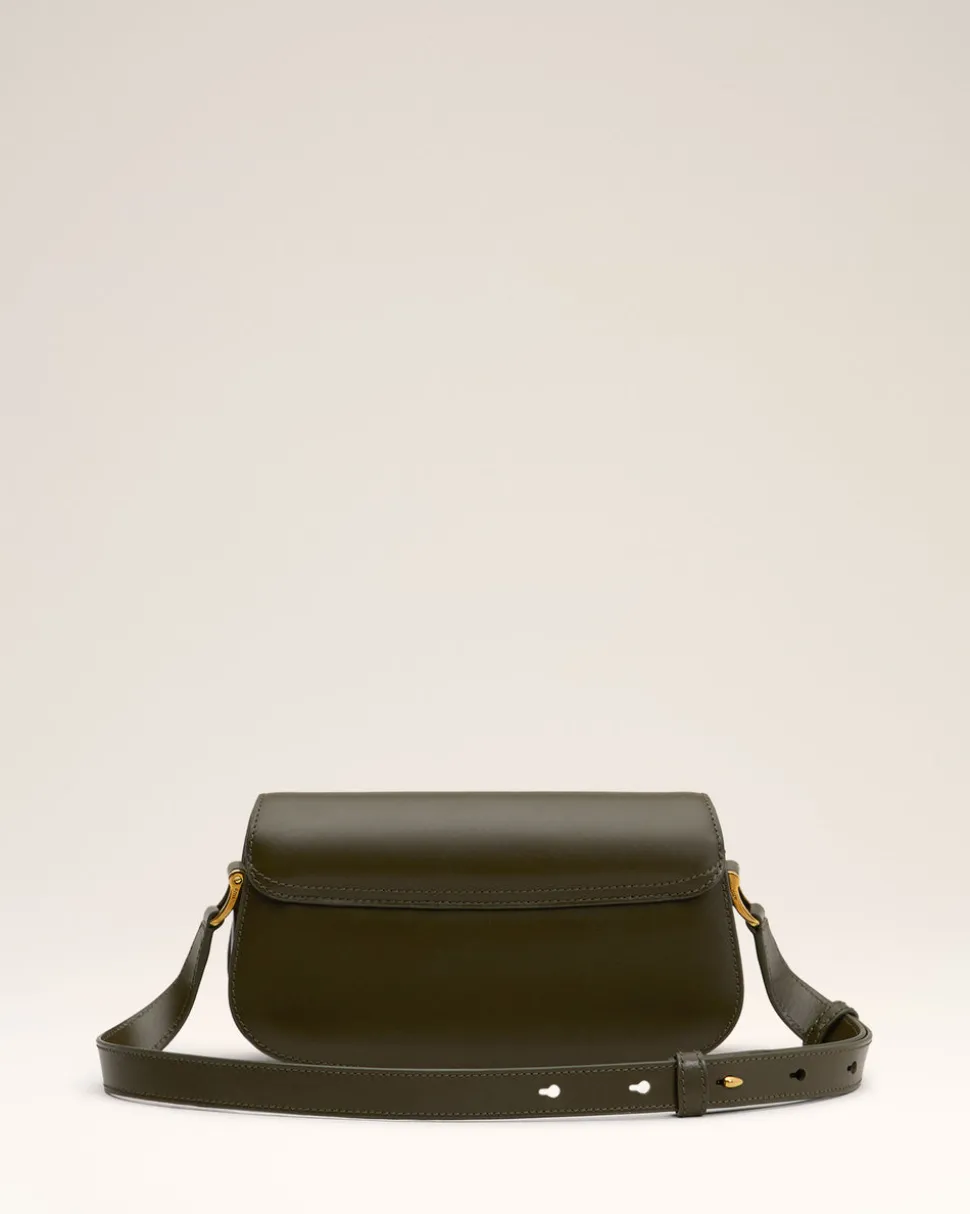 Sac Porté Épaule Paris Paris Vert En Cuir