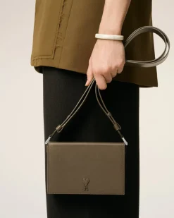 Sac Vert Lunch Box Ami De Coeur En Cuir Lisse