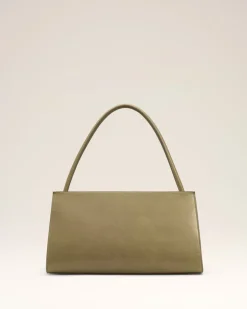 Sac Vert Mimi En Cuir Lisse