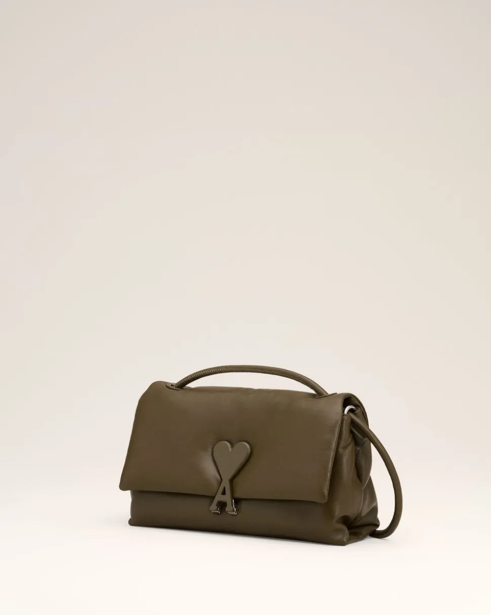 Sac Voulez-Vous Kaki En Cuir