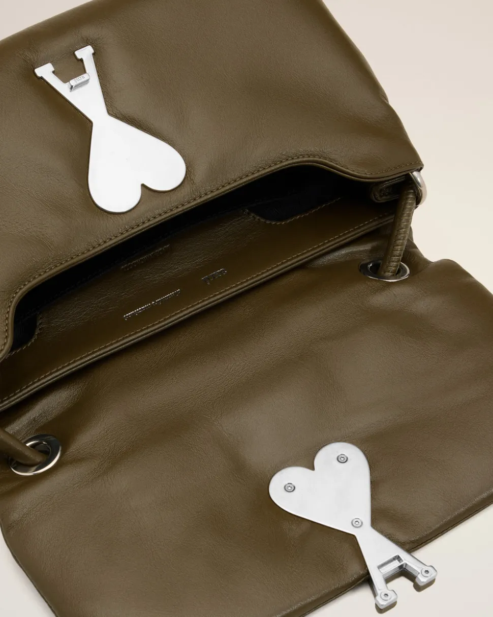 Sac Voulez-Vous Kaki En Cuir