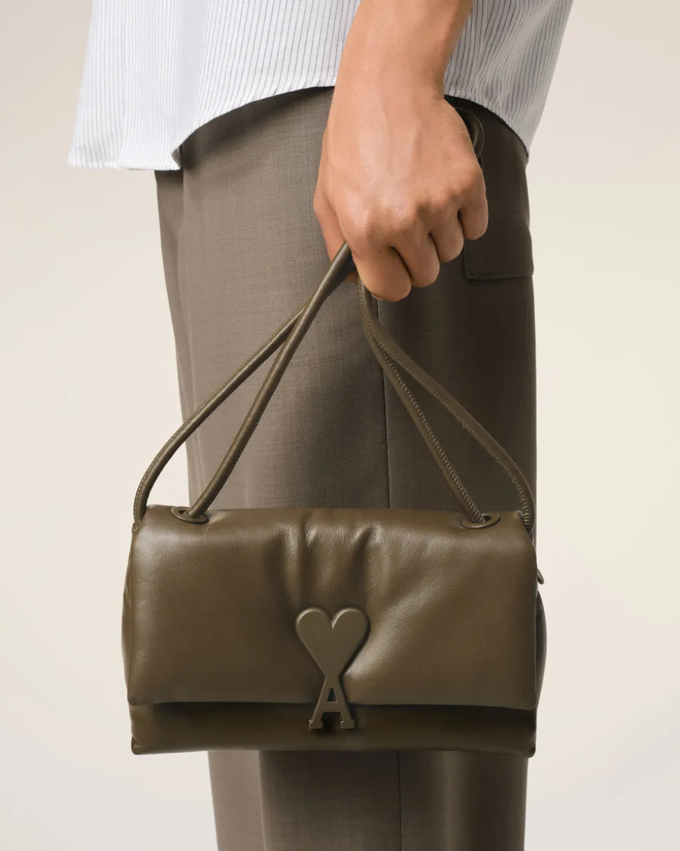 Sac Voulez-Vous Kaki En Cuir