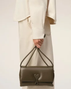 Sac Voulez-Vous Kaki En Cuir