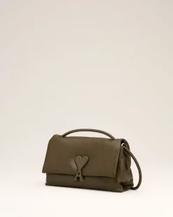 Sac Voulez-Vous Kaki En Cuir