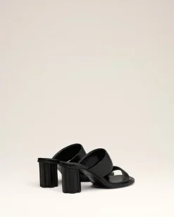 Sandales Piano Noires En Cuir