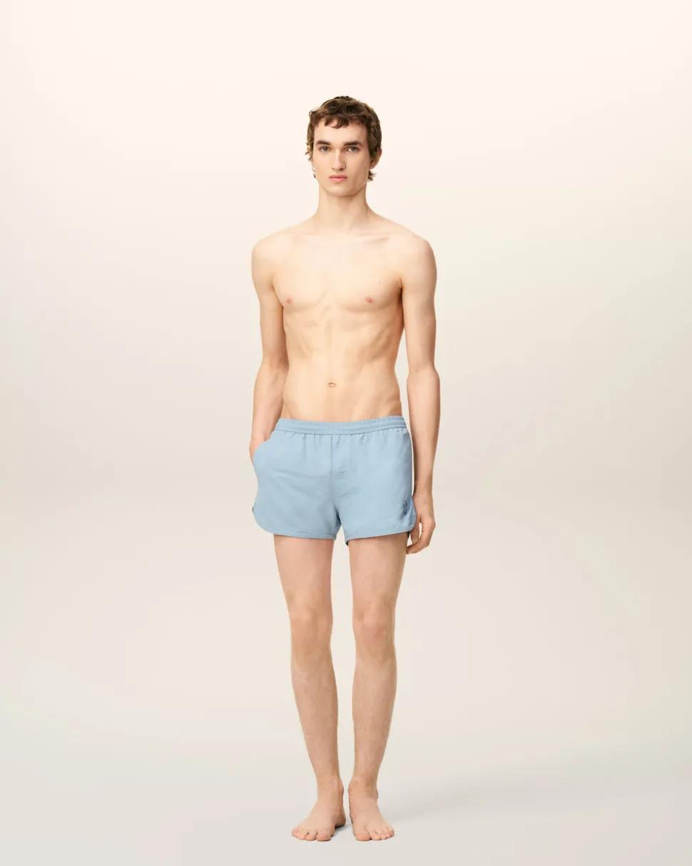 Short De Bain Bleu Uni