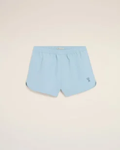Short De Bain Bleu Uni