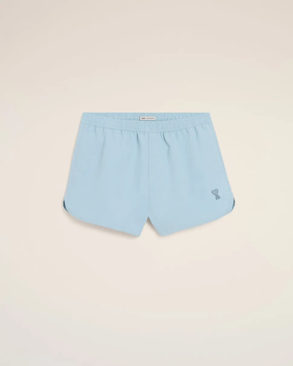 Short De Bain Bleu Uni