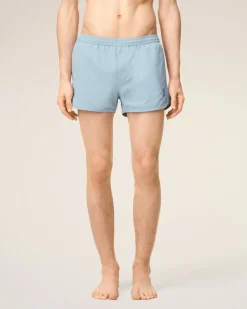 Short De Bain Bleu Uni