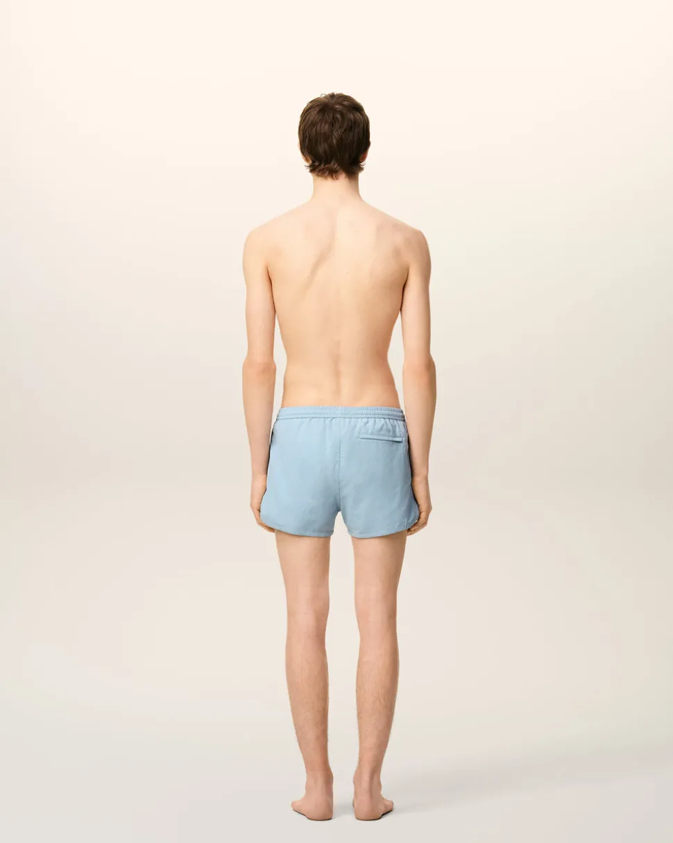Short De Bain Bleu Uni