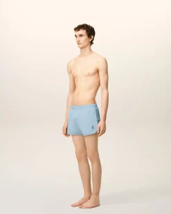 Short De Bain Bleu Uni