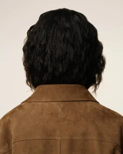 Surchemise Marron En Cuir