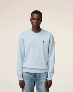 Sweatshirt Bleu Ami De Coeur En Coton