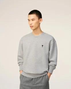 Sweatshirt Gris Ami De Coeur En Coton