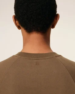 Sweatshirt Marron Ami De Coeur En Coton