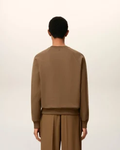 Sweatshirt Marron Ami De Coeur En Coton