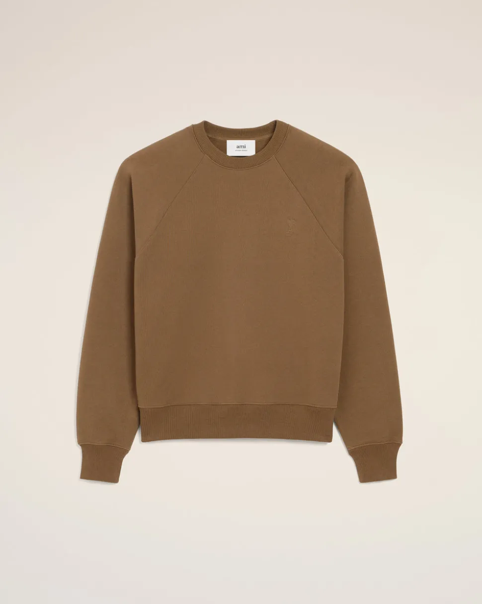 Sweatshirt Marron Ami De Coeur En Coton