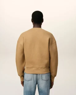 Sweatshirt Marron Ami De Coeur En Coton