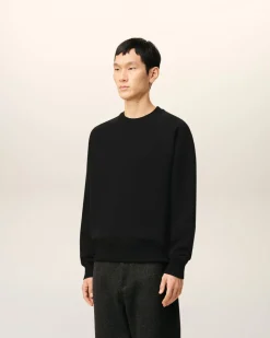 Sweatshirt Noir Ami De Coeur En Coton