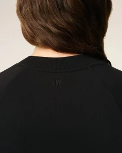 Sweatshirt Noir Ami De Coeur En Coton