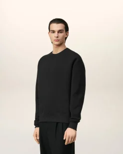 Sweatshirt Noir Ami de Coeur En Coton