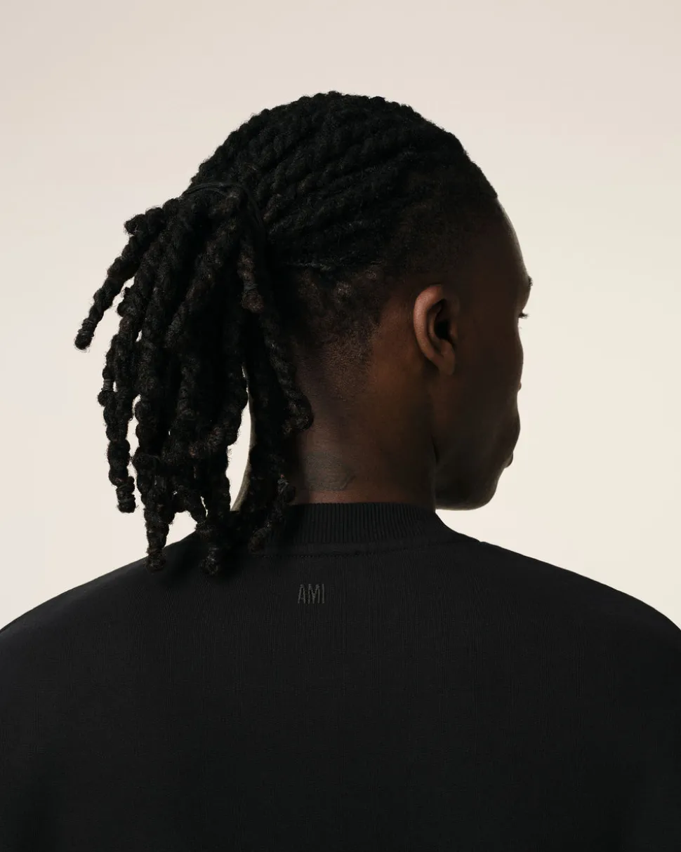 Sweatshirt Noir Ami De Coeur En Coton Biologique