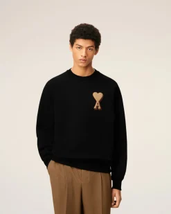 Sweatshirt Noir Ami de Coeur En Coton