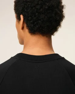 Sweatshirt Noir Ami de Coeur En Coton