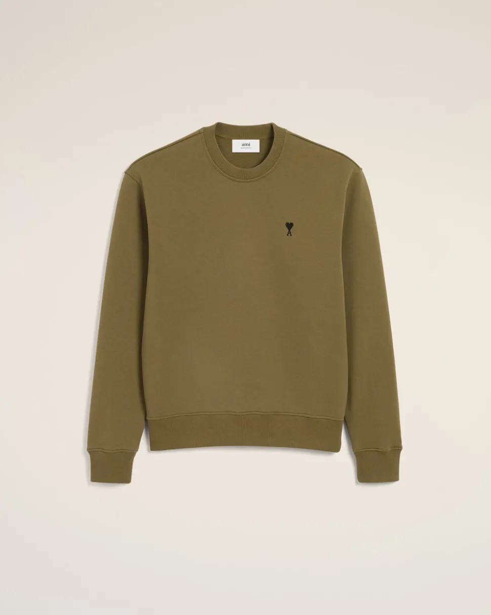 Sweatshirt Vert Ami De Coeur En Coton
