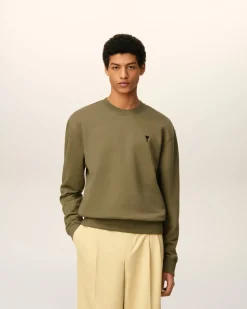 Sweatshirt Vert Ami De Coeur En Coton