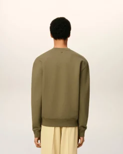 Sweatshirt Vert Ami De Coeur En Coton