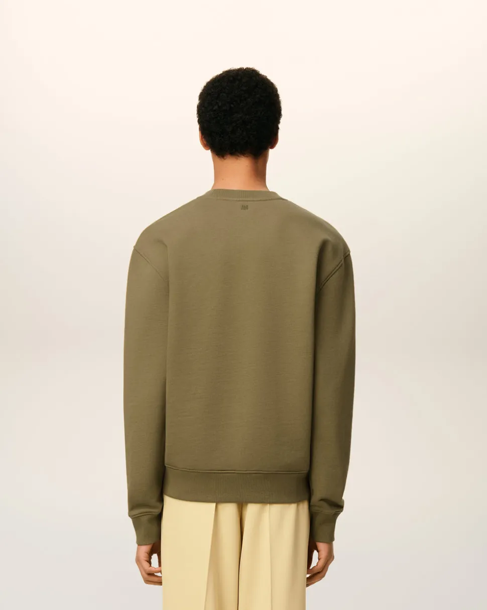 Sweatshirt Vert Ami De Coeur En Coton