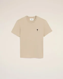 T-shirt Beige Ami De Coeur En Coton