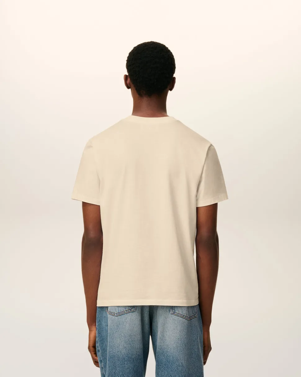 T-shirt Beige Ami De Coeur En Coton