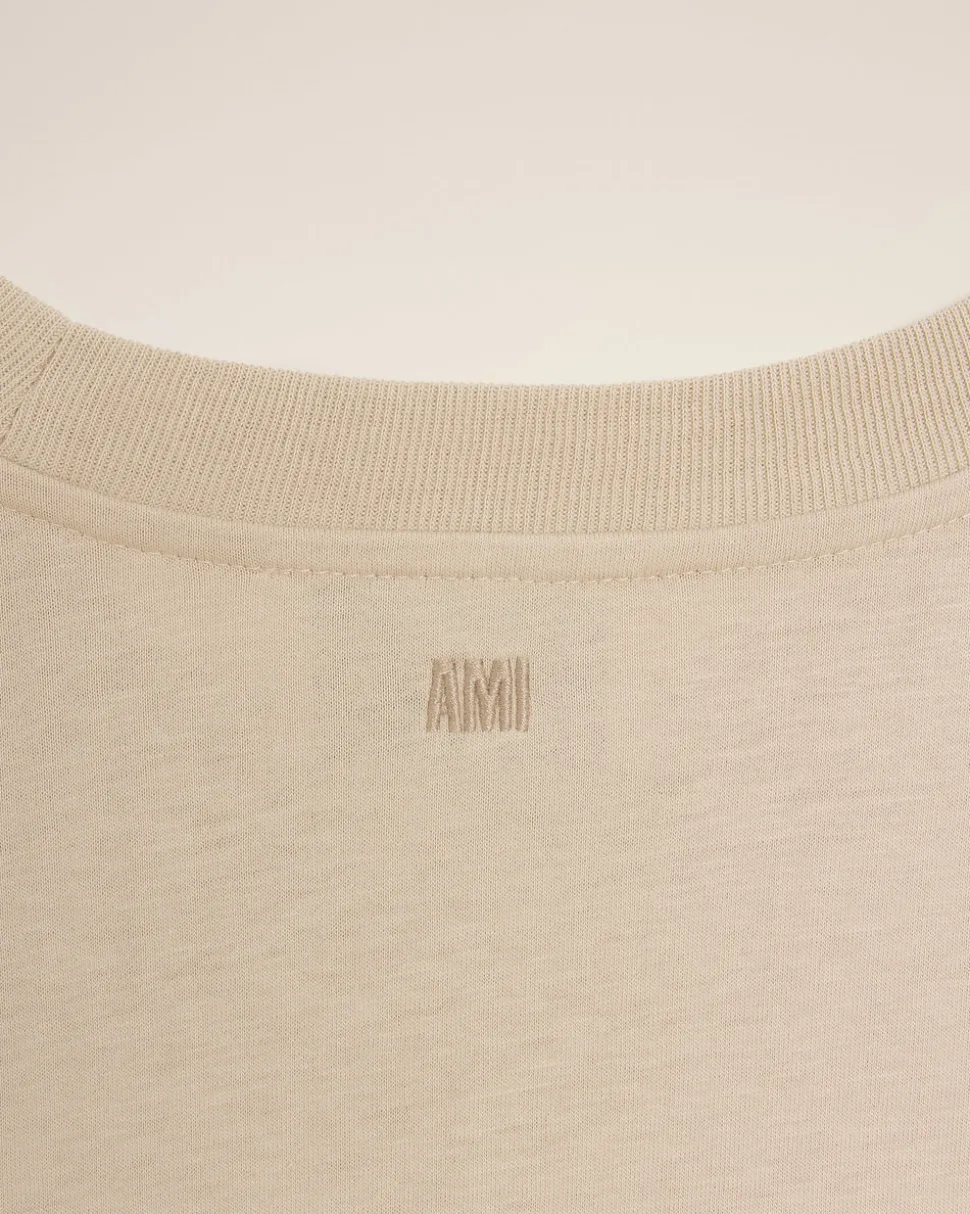 T-shirt Beige Ami De Coeur En Coton