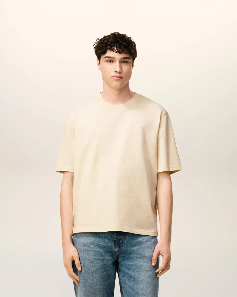 T-shirt Blanc Ami De Coeur En Coton