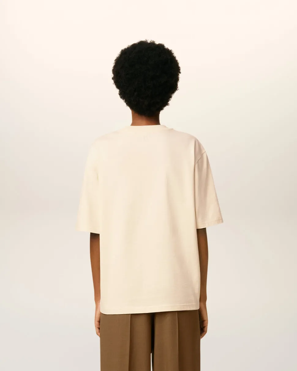 T-shirt Blanc Ami De Coeur En Coton