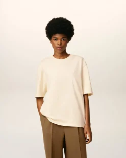 T-shirt Blanc Ami De Coeur En Coton