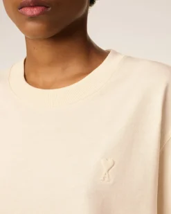 T-shirt Blanc Ami De Coeur En Coton