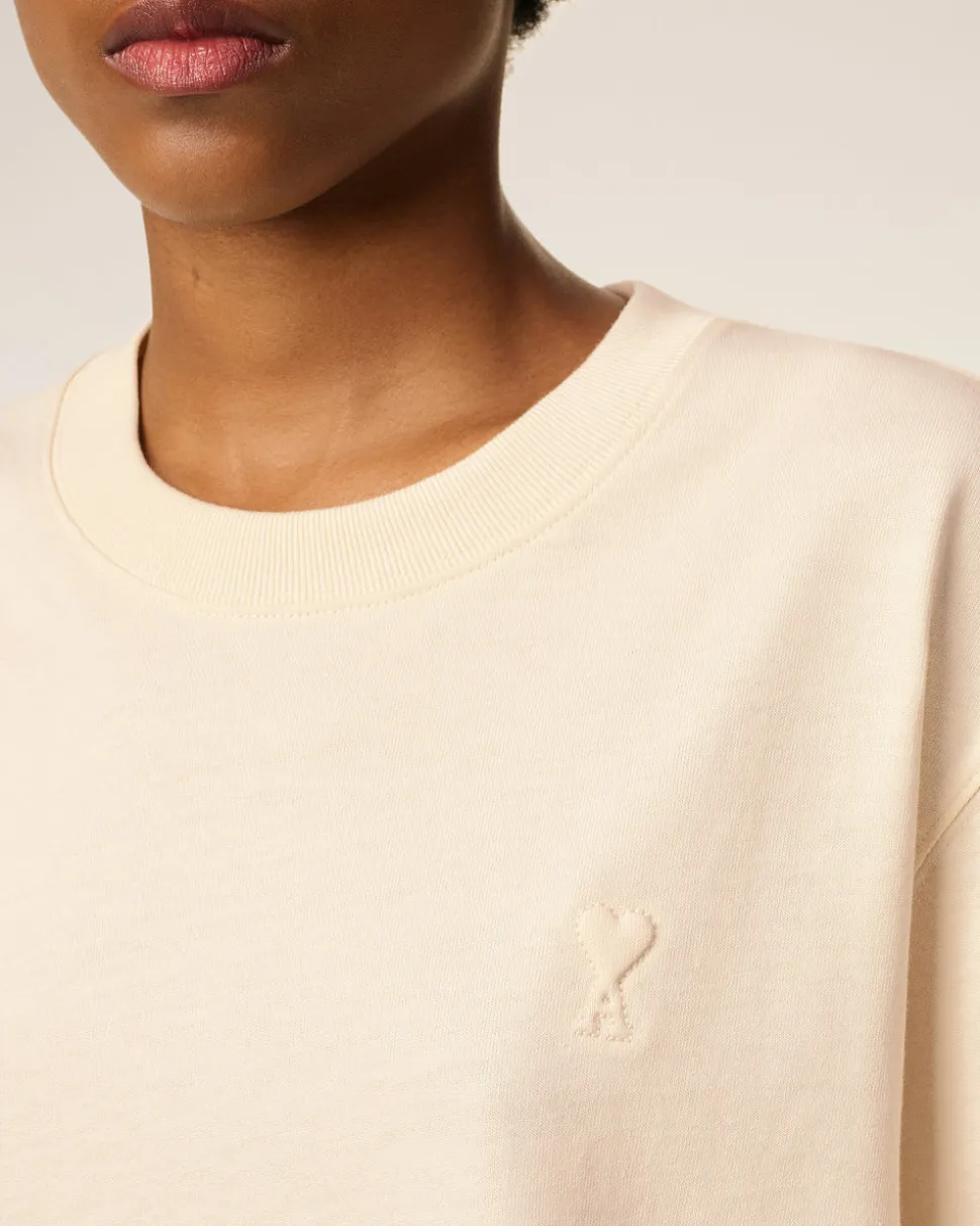 T-shirt Blanc Ami De Coeur En Coton