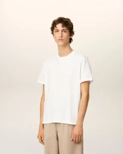 T-shirt Blanc Ami De Coeur En Coton Biologique