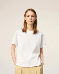 T-shirt Blanc Ami De Coeur En Coton Biologique