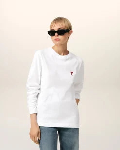 T-shirt Blanc Ami De Coeur En Coton Biologique