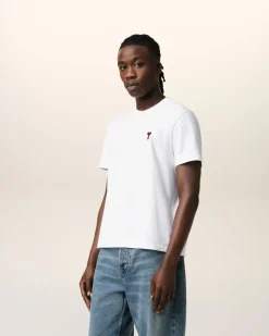 T-shirt Blanc Ami De Coeur En Coton Biologique