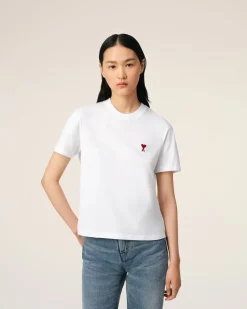T-shirt Blanc Ami De Coeur En Coton Biologique