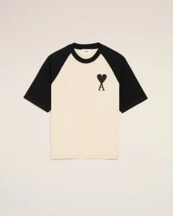 T-shirt Blanc Manches Courtes Ami De Coeur En Coton