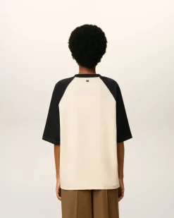 T-shirt Blanc Manches Courtes Ami De Coeur En Coton