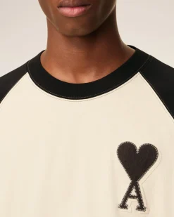 T-shirt Blanc Manches Courtes Ami De Coeur En Coton