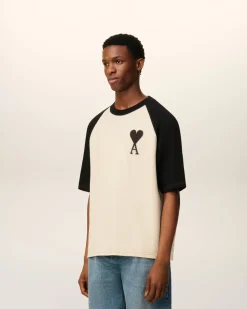 T-shirt Blanc Manches Courtes Ami De Coeur En Coton