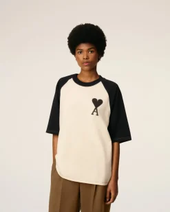 T-shirt Blanc Manches Courtes Ami De Coeur En Coton